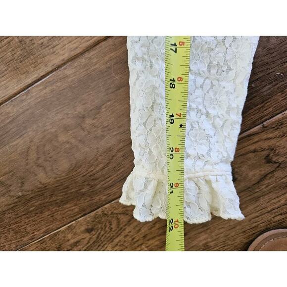 Vintage 1970's Floral Lace Praire Dress Boho Cottagecore Peasant Women's M - Picture 8 of 16